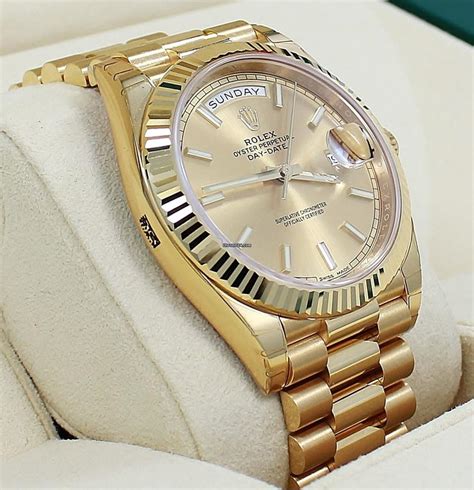 40mm gold rolex day date|used Rolex presidential gold 40mm.